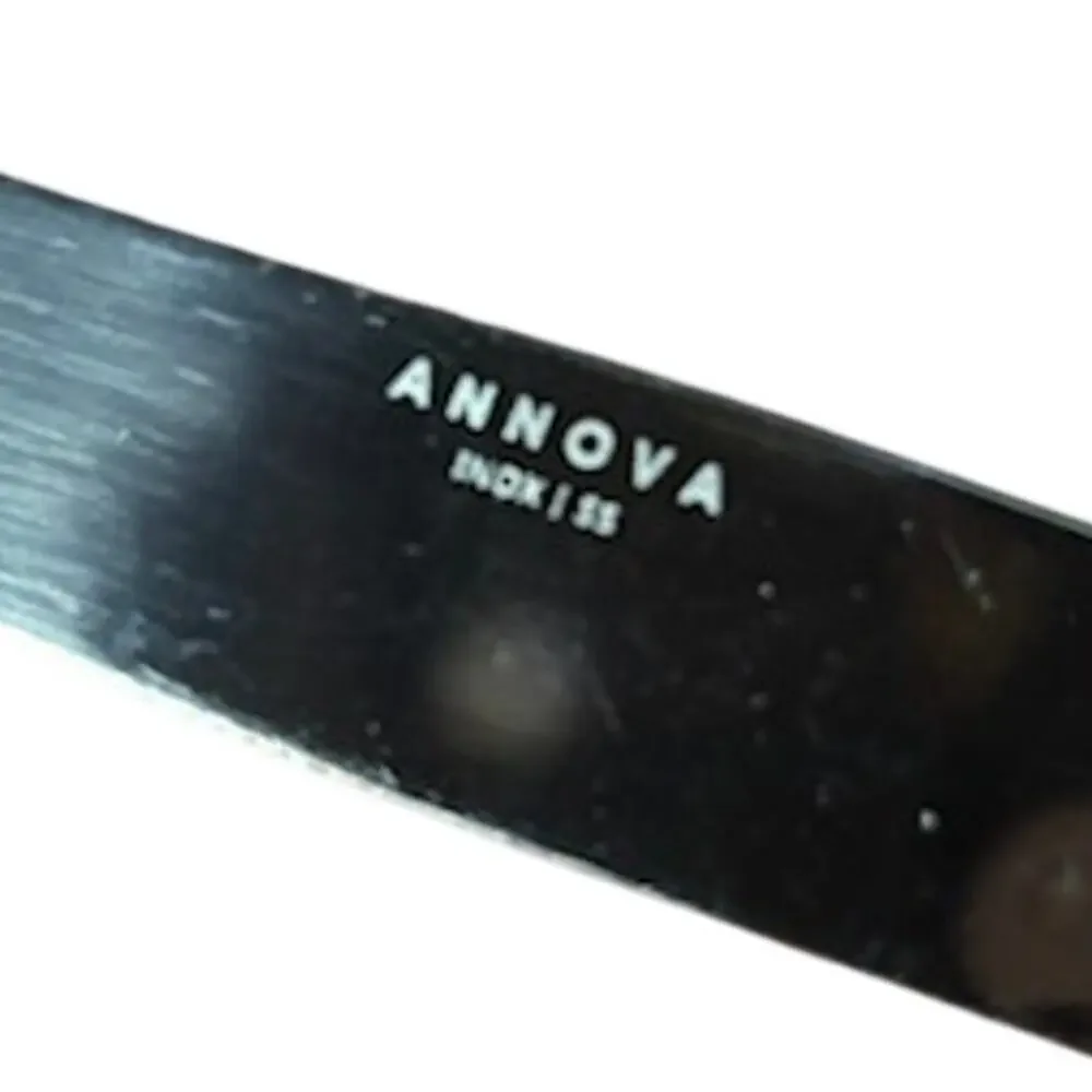 Annova France INOX Flatware Set 12 Pc Red Handle French Bistro Cutlery